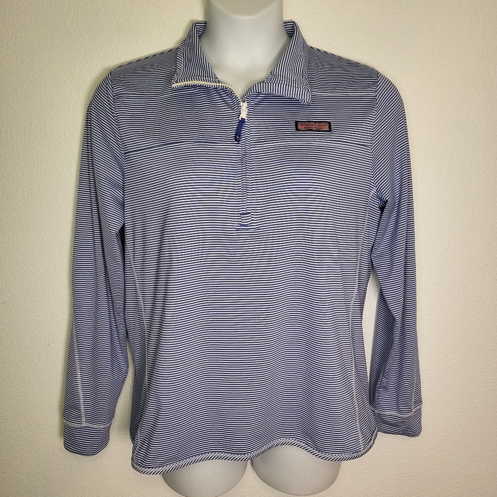 Vineyard Vines Blue Striped Sweatshirt